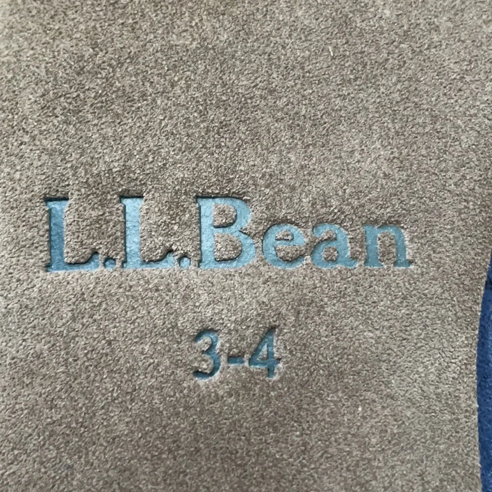 L.L. Bean Moose Sweater Fleece Slippers